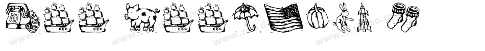 Zoo Woodcuts M字体转换